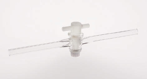 エコノミー 二方ガラスコック|||フッ素樹脂プラグ付 8×4.6/经济双向玻璃旋塞| | |氟树脂与8×4.6插头