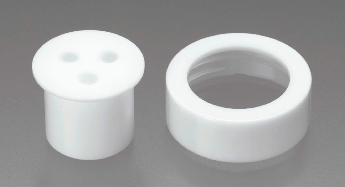 ガロン瓶用コネクターキャップ|||PTFE製3穴 カバーキャップ付/加仑瓶盖连接器| | | PTFE 3孔盖盖