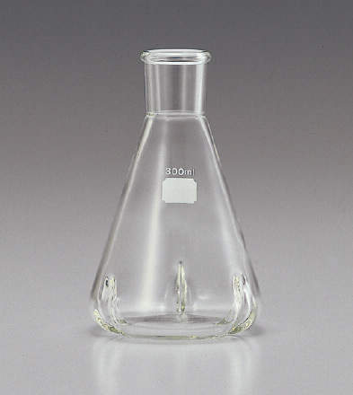 バッフル付三角フラスコ リム付|||4551FK300 300ml/