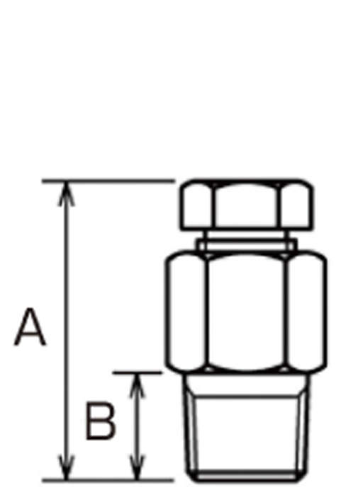 コンプレッションフィッティング|||R1/4CF φ4.8㎜/压缩接头| | | R1/4CFφ4.8毫米