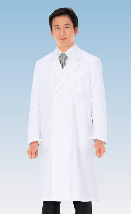三商 白衣 ダブル 男子用|||SH-13-A-01 S/山椒双白大衣男士| | | SH-13-A-01标