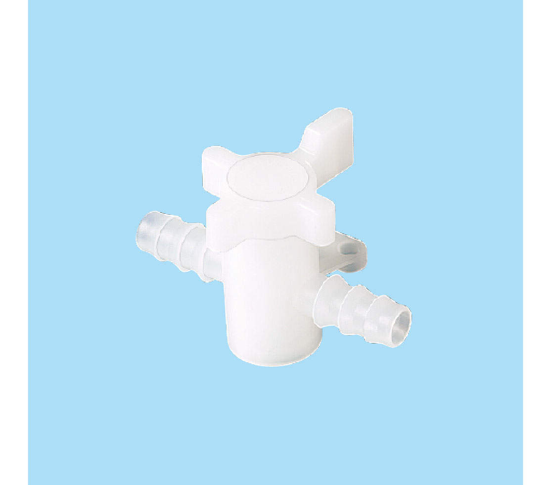 PVDF2方ストップコック|||OB 860706/