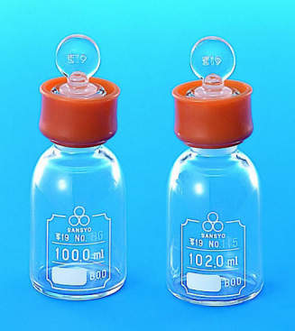 三商印 定量ふらん瓶|||ゴムカラー 100ml/山椒标记定量弗兰瓶| | |橡胶颜色100毫升