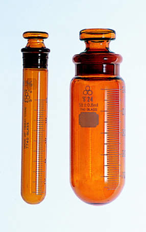 三商印 共通摺合せ遠沈管 茶|||丸底 目盛付 10ml 1本入/1包圆底刻度的10毫升| | |茶离心管远山椒大关常见的滑动配合
