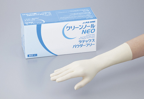 手套(乳胶无粉)(按箱销售) クリーンノールNEO手袋(ラテックスパウダーフリー・ケース販売) GLOVES LATEX POWDERFREE