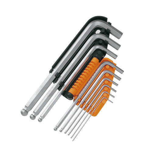 球头内六角扳手套件(9把组) ボールポイント六角棒レンチセット BALL POINT HEXAGONAL WRENCH SET