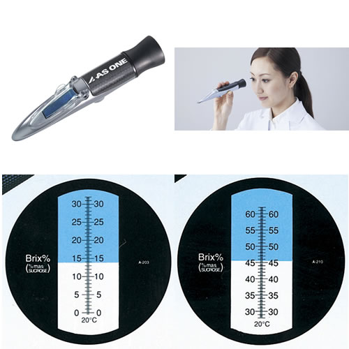 折射计(便携式自动校正温度式) 手持屈折計 REFRACTOMETER