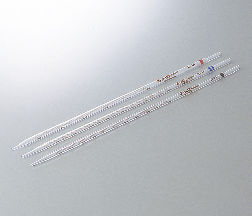 吸移管前端刻度（SUPER GRADE・定制A）  メスピペット先端目盛（スーパーグレード・カスタムA）  PIPET GLASS