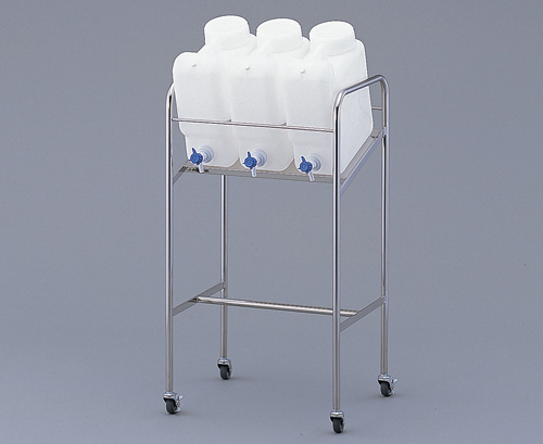 带扁平龙头的倾斜式瓶架  ヘンペイ活栓付瓶用傾斜スタンド  RACK FOR BOTTLE