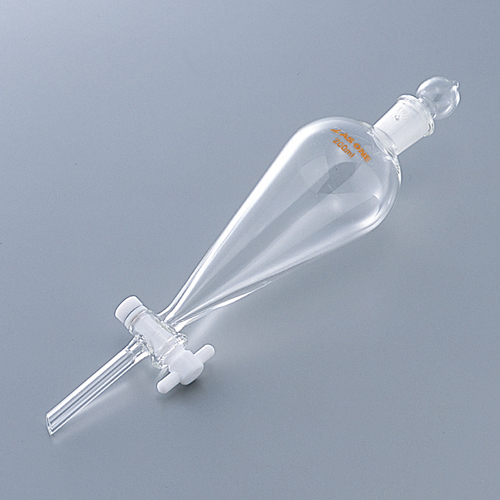 梨型分液漏斗(带特氟隆®插塞・球体为PYREX®玻璃制) テフロン®プラグ付スキーブ型分液ロート FUNNEL SEPARATORY