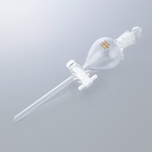 分液漏斗(带特氟隆®插塞・球体为PYREX®玻璃制) テフロン®プラグ付分液ロート FUNNEL SEPARATORY