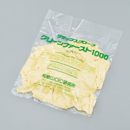 乳胶制手套 クリーンファースト1000 GLOVES LATEX FOR CR