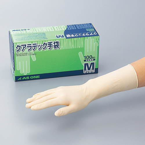 乳胶(橡胶)手套(无粉) クアラテック手袋 GLOVES LATEX POWDERFREE