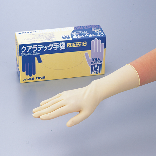 手套・全压纹（无粉）  クアラテック手袋・フルエンボス（パウダーフリー）  GLOVES LATEX POWDER FREE