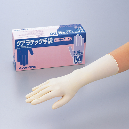 手套・超级夹紧（无粉）  クアラテック手袋・スーパーグリップ（パウダーフリー）  GLOVES LATEX