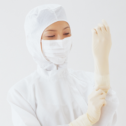 乳胶手套压纹加工型(整个手套压纹加工) ■无粉 ラテックス手袋 GLOVES LATEX FOR CR