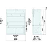 基本型ドラフトチャンバー|||ＳＤＦＶ－１１ＡＥ間口１５００/基本型通风柜|的| | SDFV-11AE临街1500 