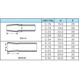 三商印ＳＰＣ排気管　曲管９０°|||ＳＰＣ１５　ＰＴＦＥコック付/| | SPC15 PTFE公鸡| 90°山椒标记SPC排气管弯曲管