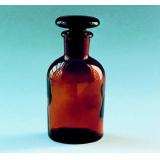 試薬瓶　細口　茶　硬質|||１０００ｍｌ/