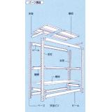 ボルトレス軽中量ラック　組立式|||ＴＣ７６４５－５Ｔ/Borutoresu光量机架装配式| | | TC7645-5T 