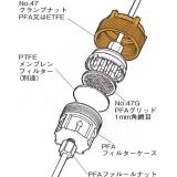 弗素樹脂ＰＦＡフィルターホルダー|||４－１４７－４/氟树脂PFA过滤器支架| | | 4-147-4 