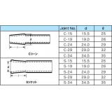 柴田　ＳＰＣジョイント継手|||Ｃ型　ＳＰＣ１９　管外径１６/柴田SPC接头| | | | | | | C型SPC19管外径16 