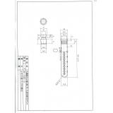 三商印　共通摺合せ遠沈管　茶|||丸底　目盛付　１０ｍｌ　１本入/1包圆底刻度的10毫升| | |茶离心管远山椒大关常见的滑动配合