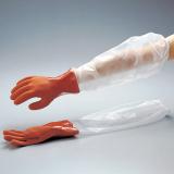 尼龙长袖手套（带袖套加厚）  ビニローブ（腕カバー付厚手）  GLOVES PVC